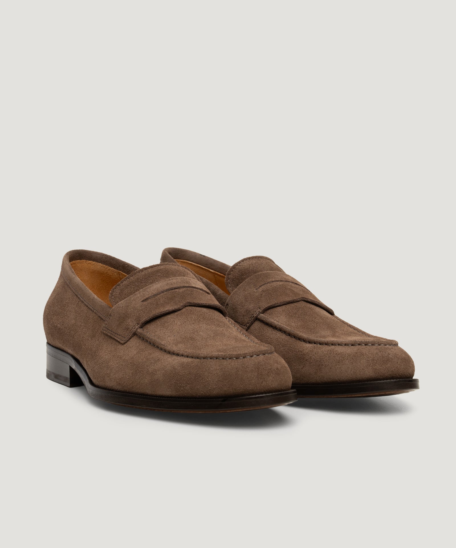 SOCI3TY Limited Fashion Penny loafer suède taupe - THE SOCIETY SHOP