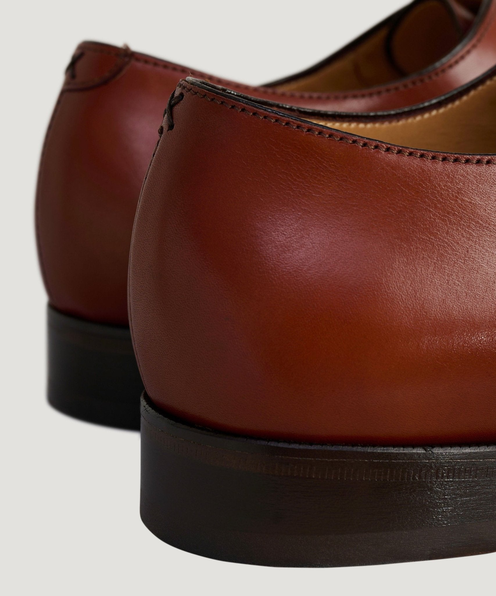 SOCI3TY Plain toe derby veterschoen kalfsleer bruin - The Society Shop