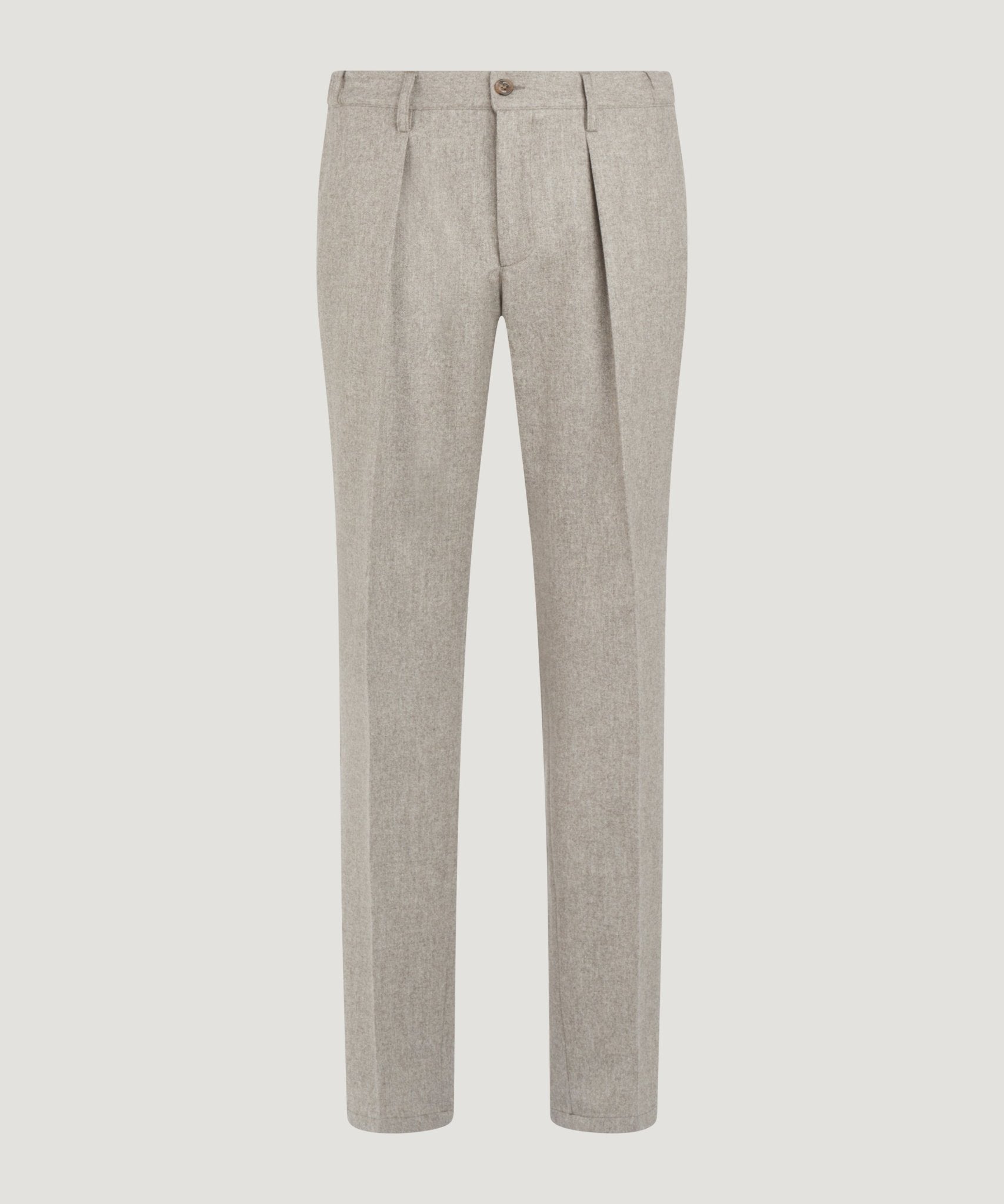 SOCI3TY Limited Pleated pantalon wol beige - THE SOCIETY SHOP