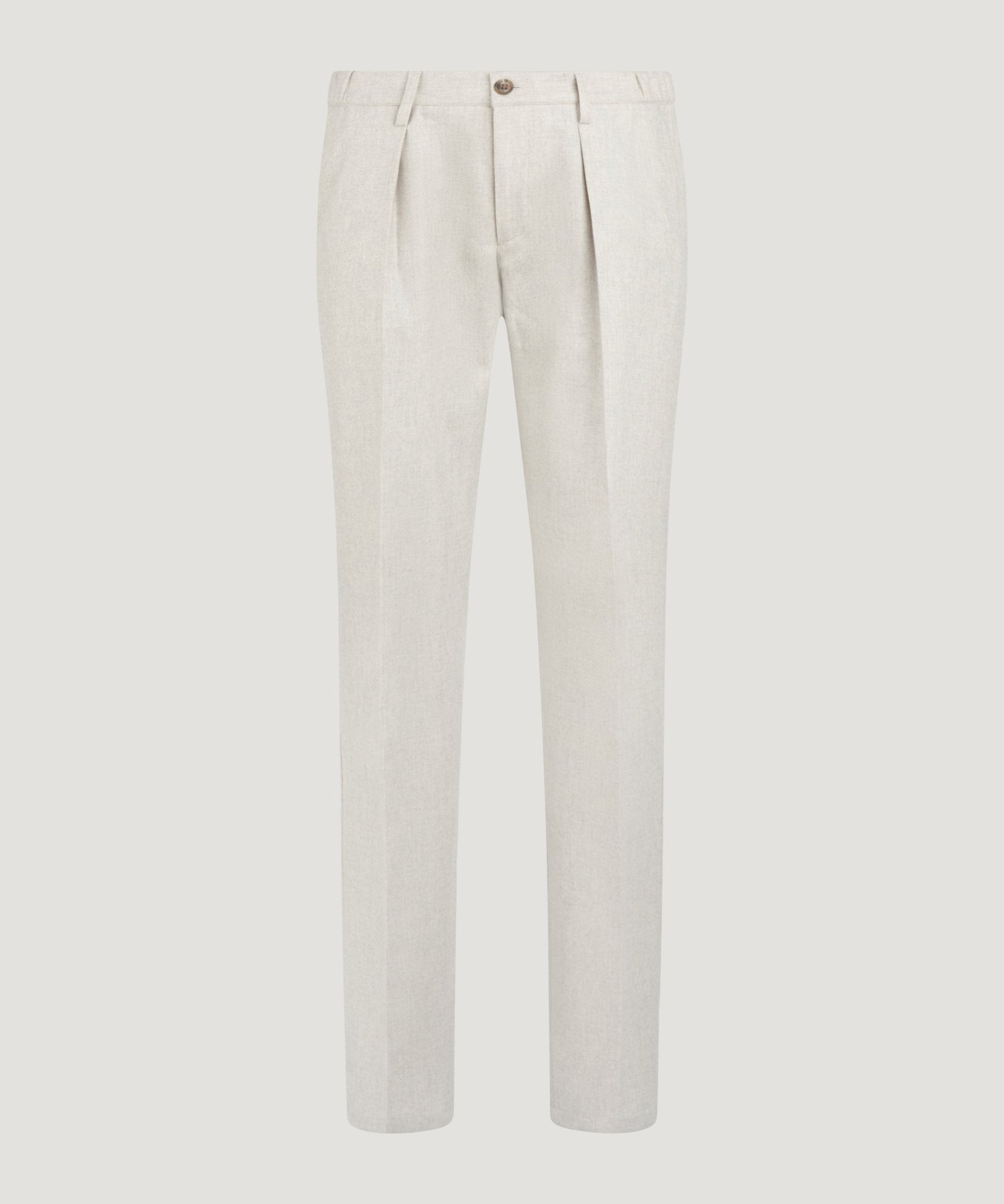 SOCI3TY Limited Pleated pantalon wol lichtgrijs - THE SOCIETY SHOP