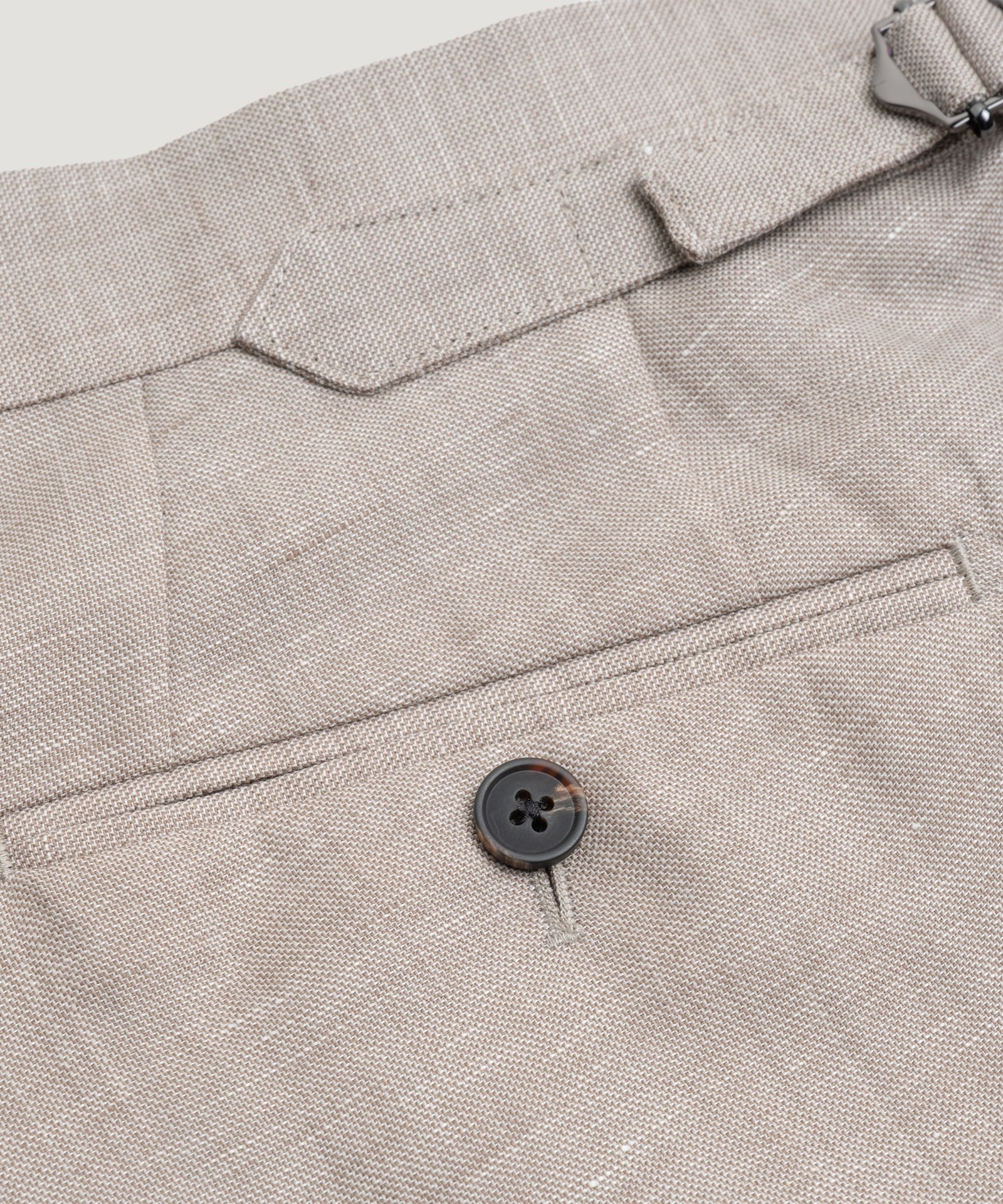 SOCI3TY Limited Fashion Pleated pantalon wol/linnen beige - THE SOCIETY SHOP