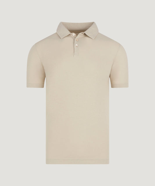 SOCI3TY Polo Cool Cotton beige - THE SOCIETY SHOP