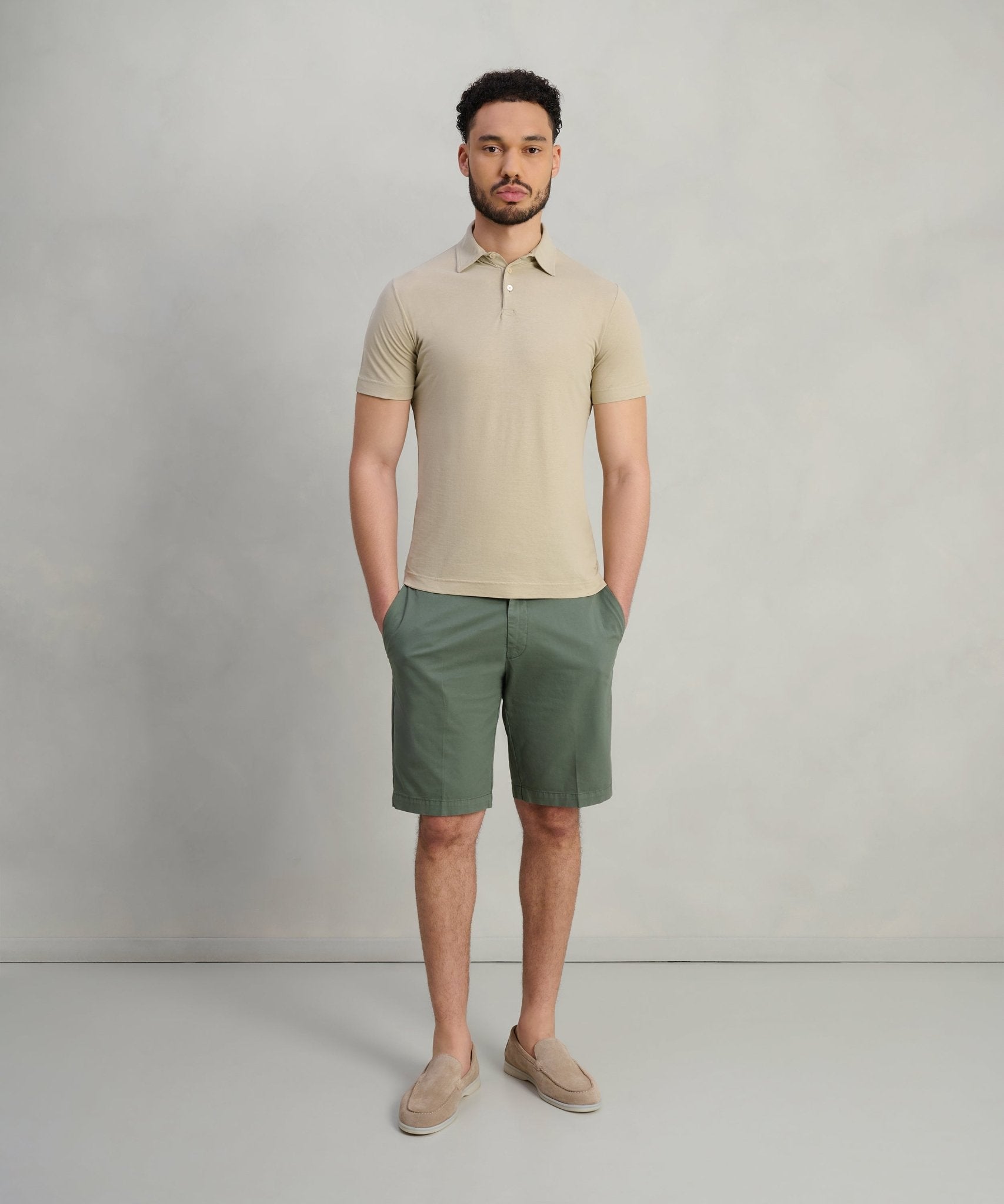 SOCI3TY Polo Cool Cotton beige - THE SOCIETY SHOP