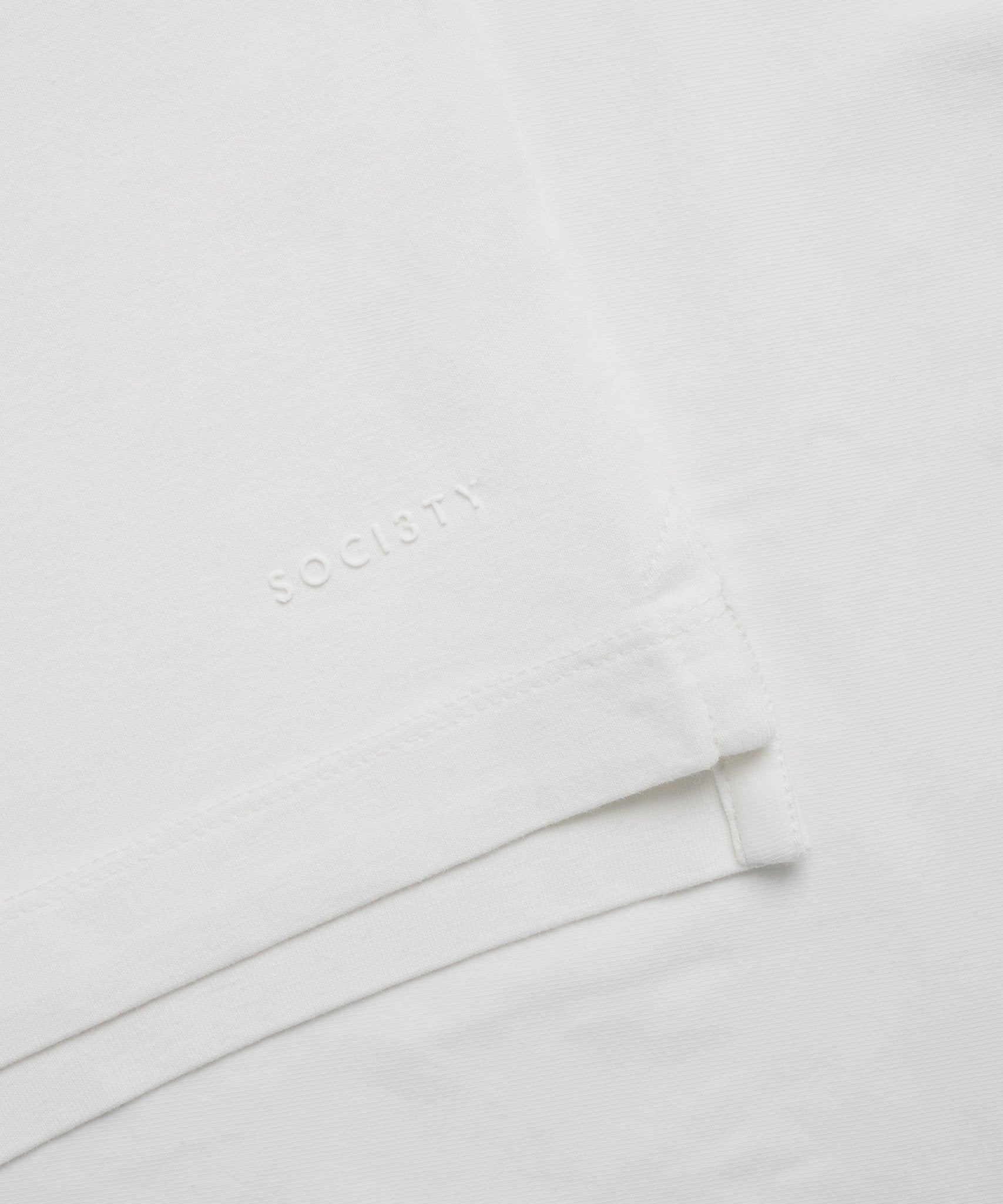 SOCI3TY Polo fine cotton jersey stretch off - white - The Society Shop