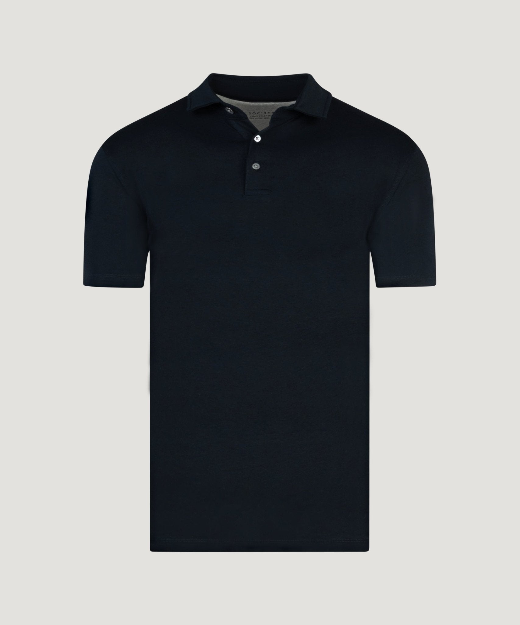 SOCI3TY Luxury Sportswear Polo jersey stretch donkerblauw - THE SOCIETY SHOP