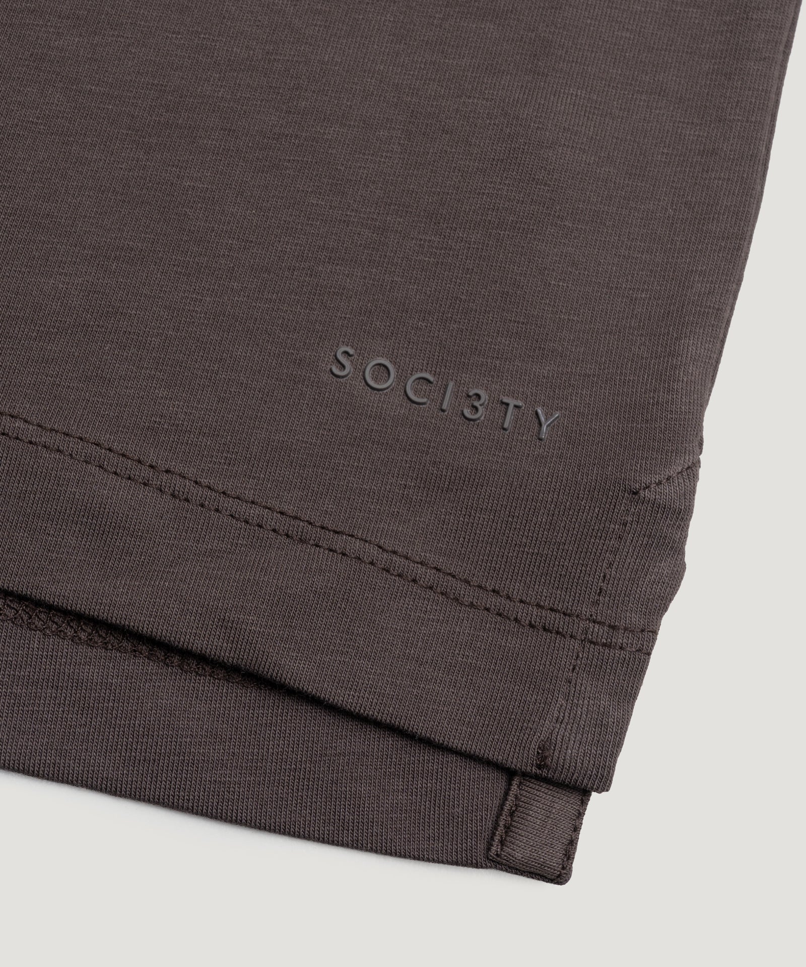 SOCI3TY Luxury Sportswear Polo jersey stretch donkerbruin - THE SOCIETY SHOP
