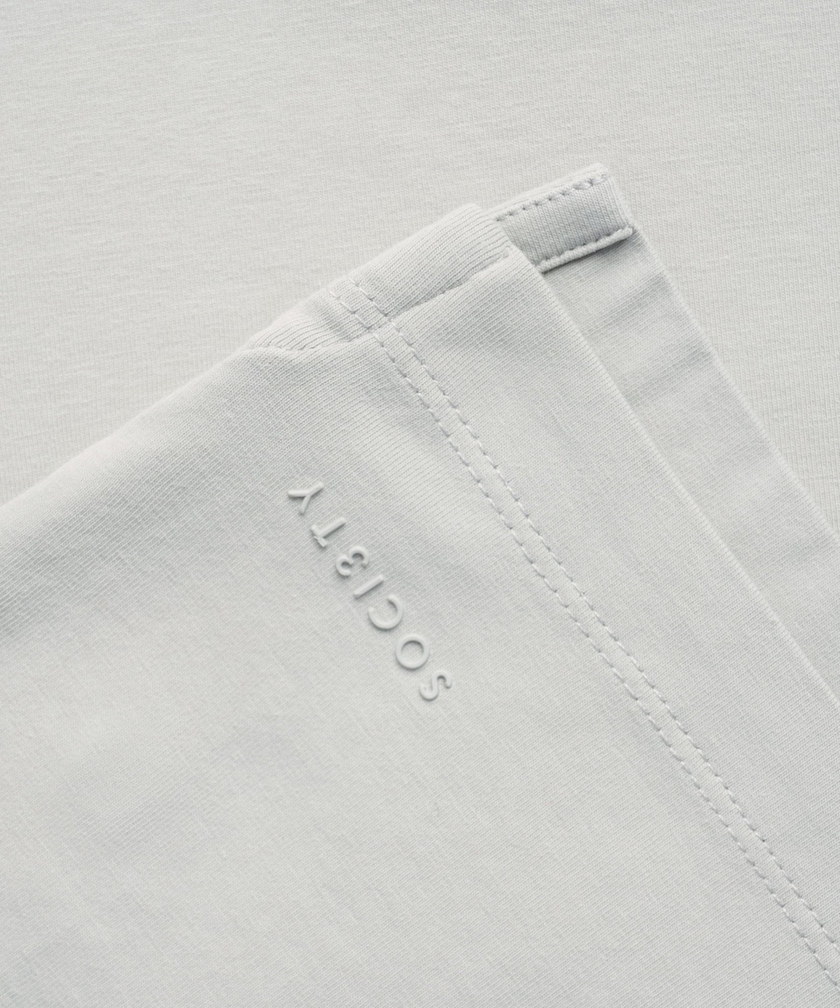 SOCI3TY Polo katoen jersey stretch lichtgrijs - THE SOCIETY SHOP