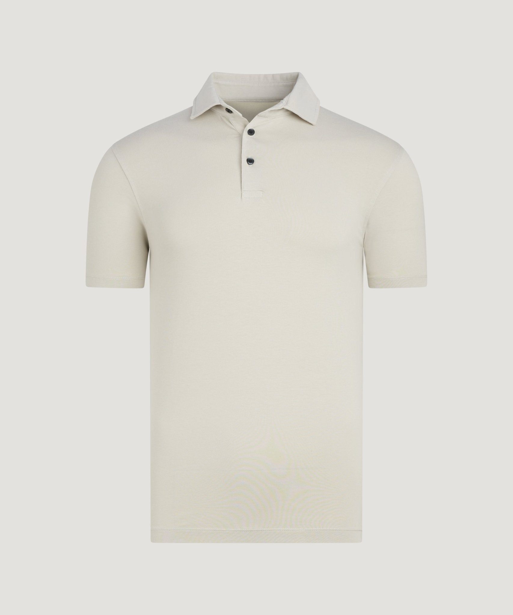 SOCI3TY Polo katoen jersey stretch off - white - THE SOCIETY SHOP