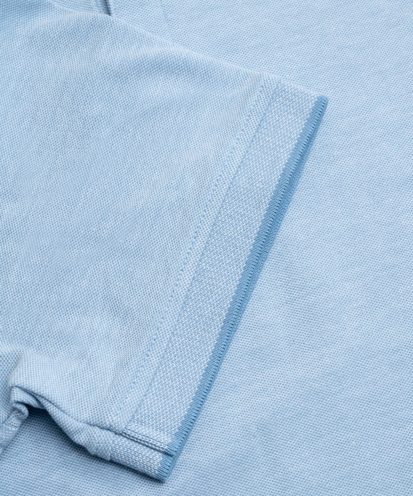 SOCI3TY Luxury Sportswear Polo piqué stretch lichtblauw - THE SOCIETY SHOP