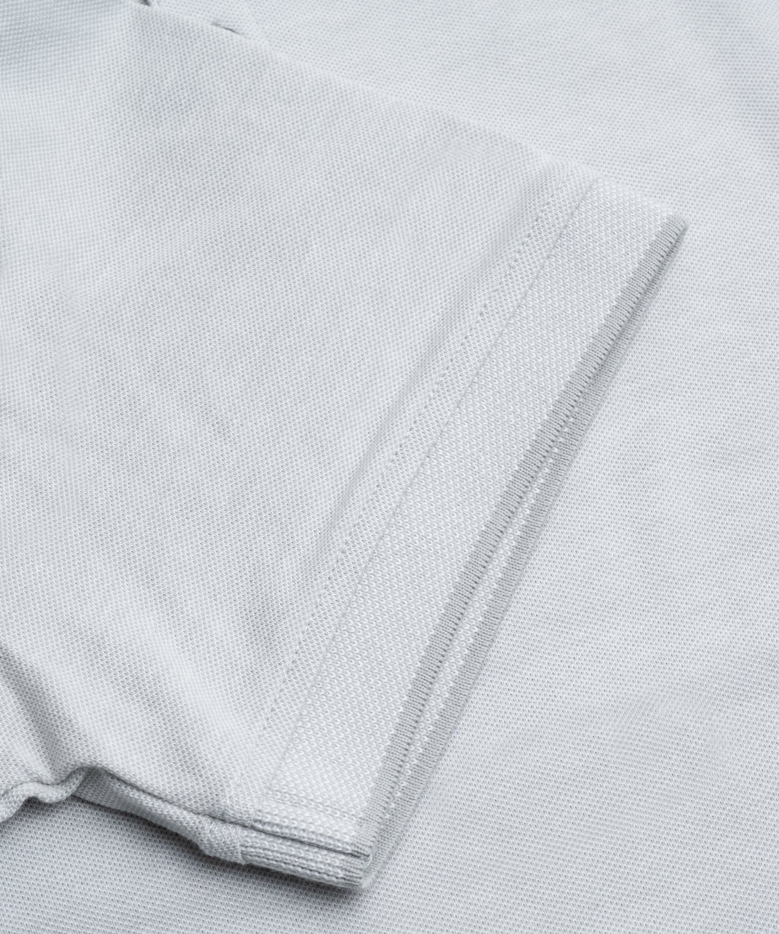 SOCI3TY Luxury Sportswear Polo piqué stretch lichtgrijs - THE SOCIETY SHOP