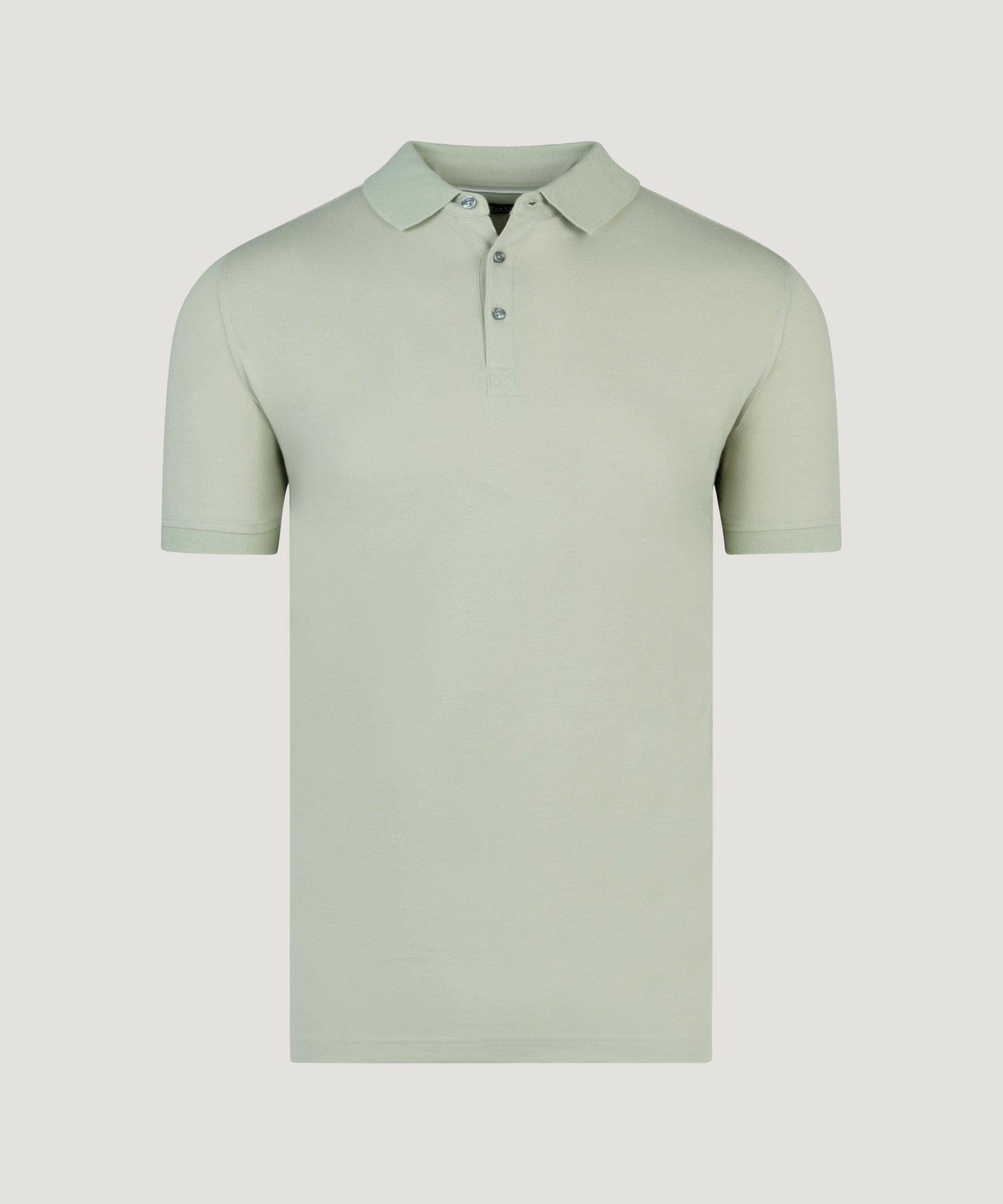 SOCI3TY Luxury Sportswear Polo piqué stretch saliegroen - THE SOCIETY SHOP