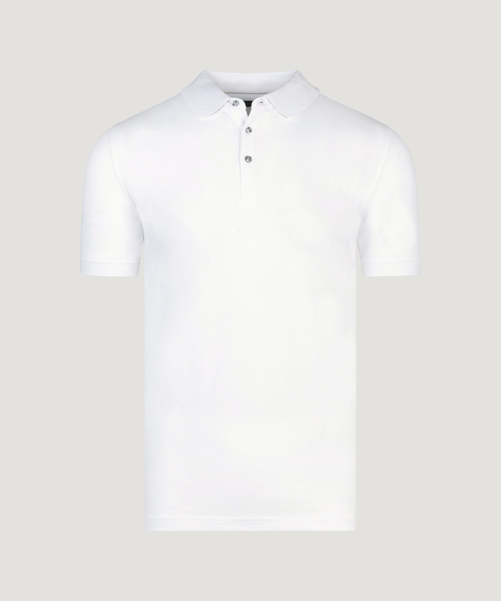 SOCI3TY Luxury Sportswear Polo piqué stretch wit - THE SOCIETY SHOP