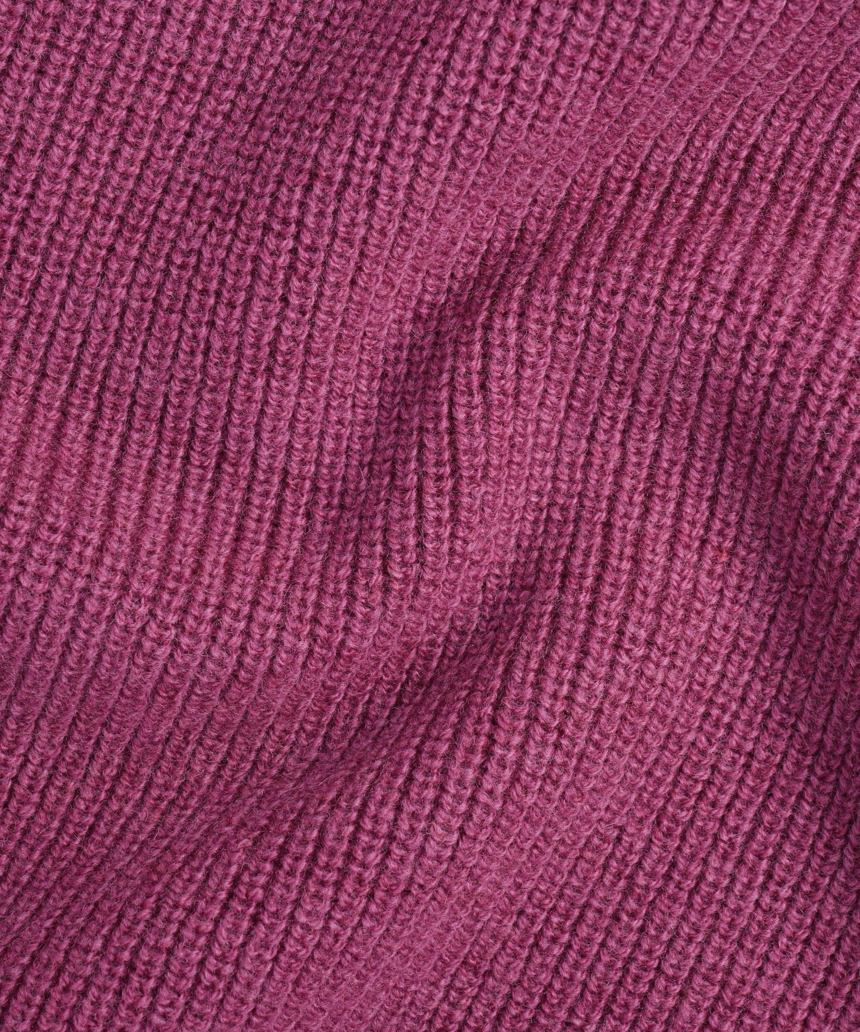 SOCI3TY Rib knit crewneck trui wol/kasjmier magenta - THE SOCIETY SHOP