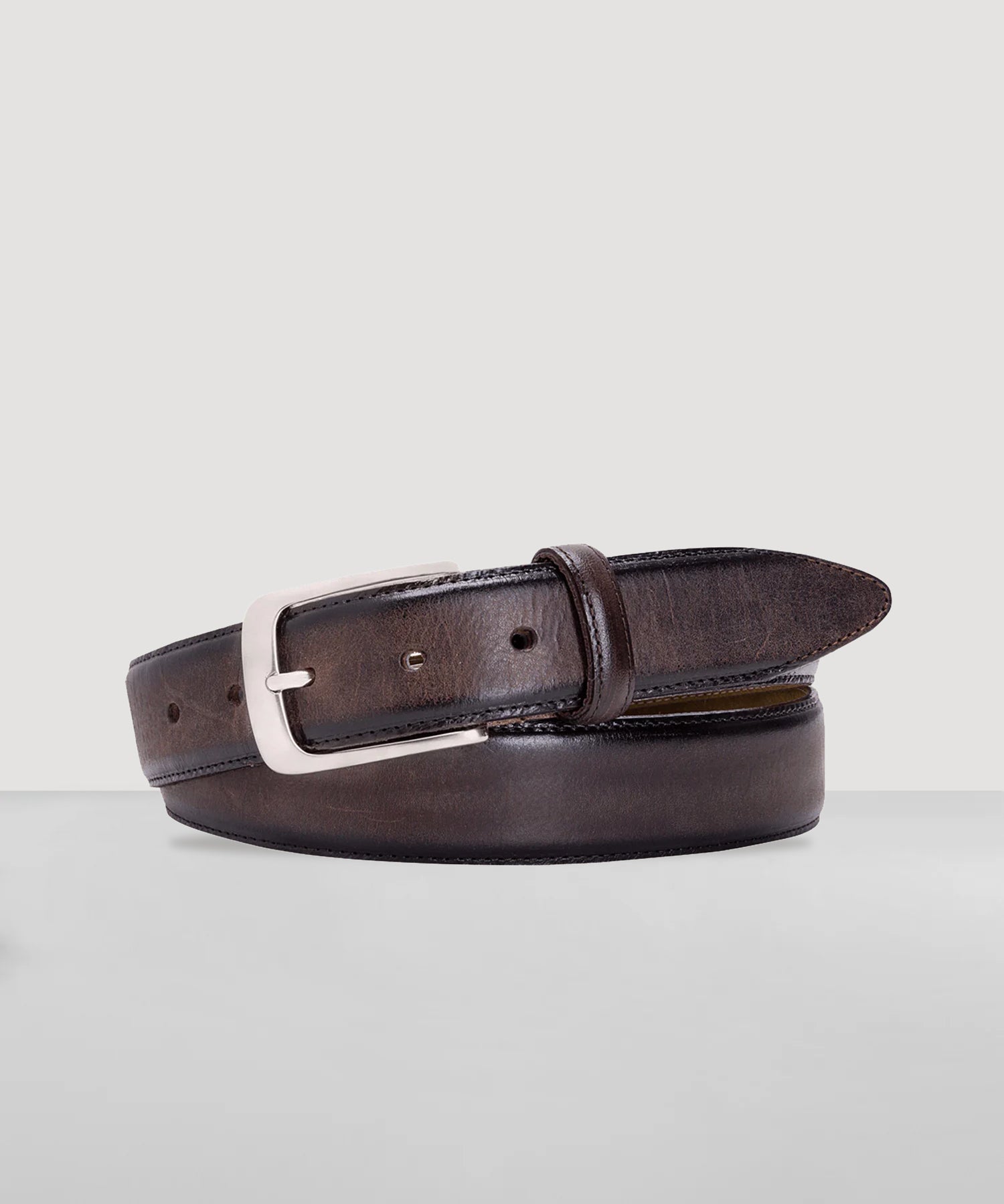 Profuomo Riem polished leer donkerbruin - The Society Shop