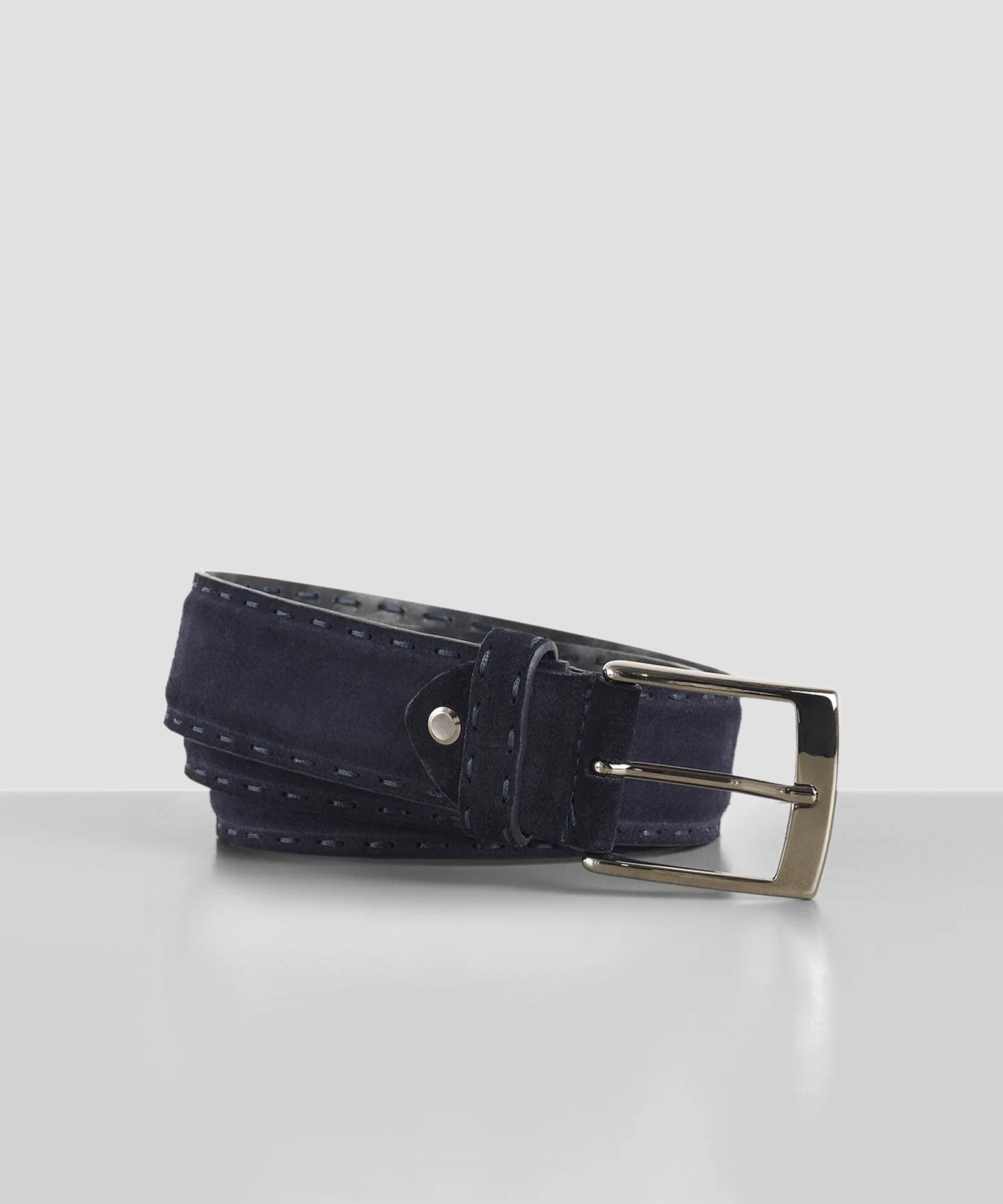 SOCI3TY Riem suède donkerblauw - The Society Shop