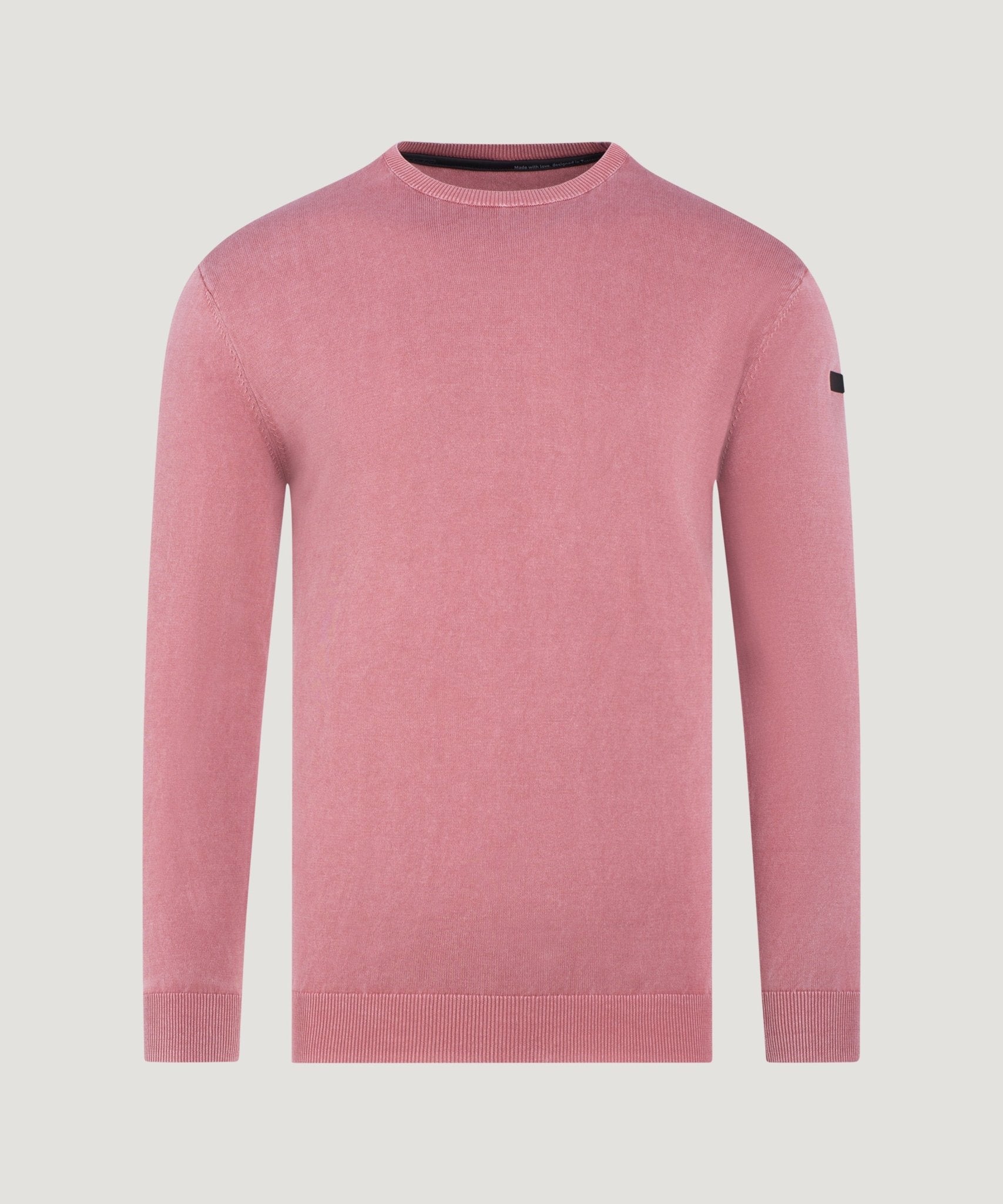 RRD Round knit trui garment dyed roze - THE SOCIETY SHOP