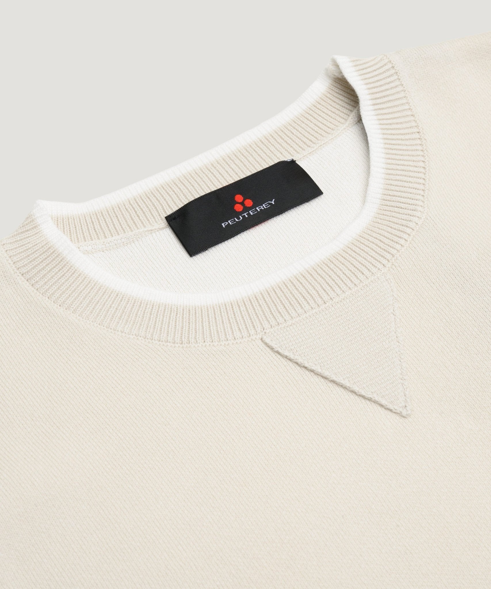 Peuterey Rubjerg crewneck trui off - white - THE SOCIETY SHOP