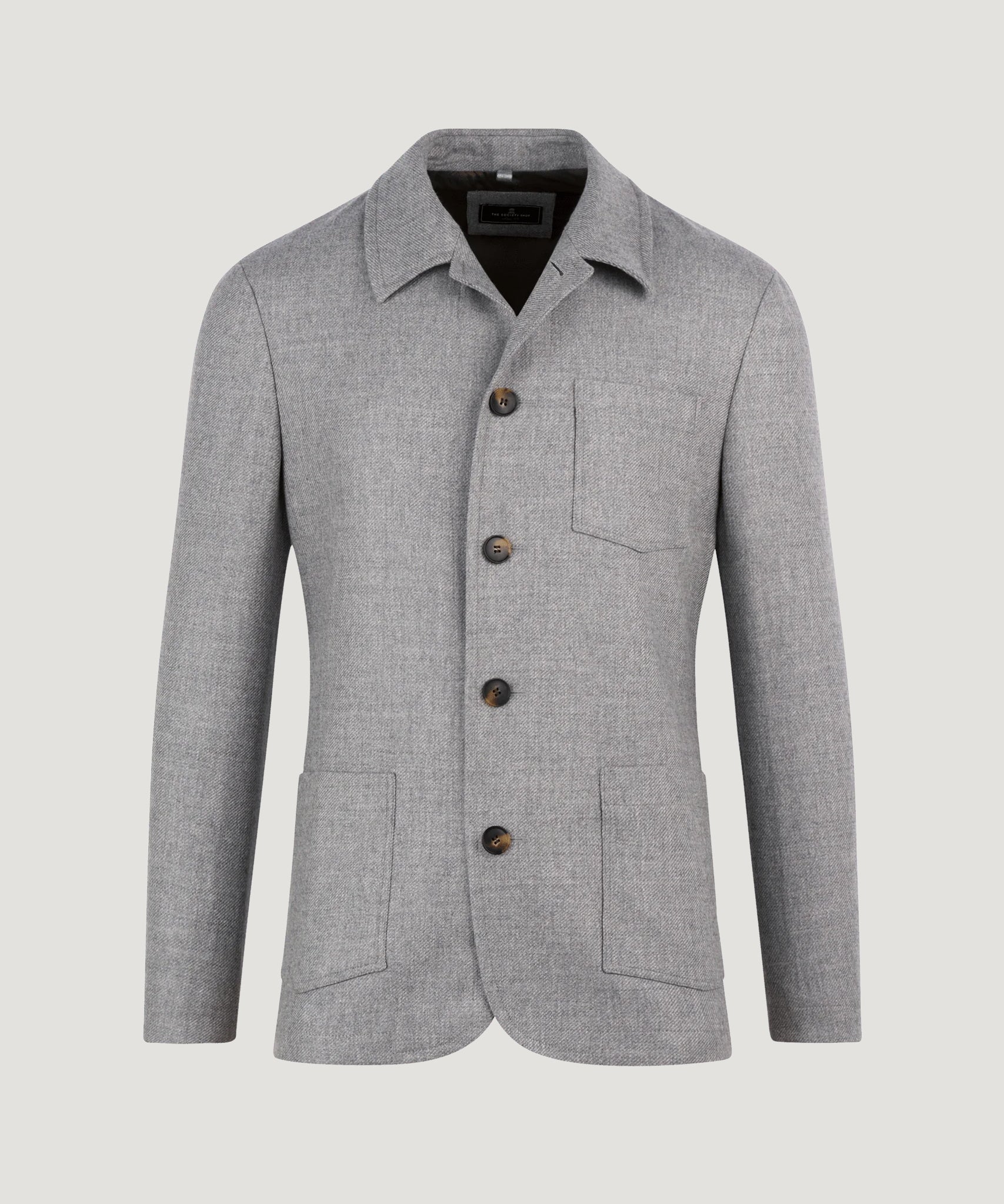 SOCI3TY Safari jacket lichtgrijs - The Society Shop