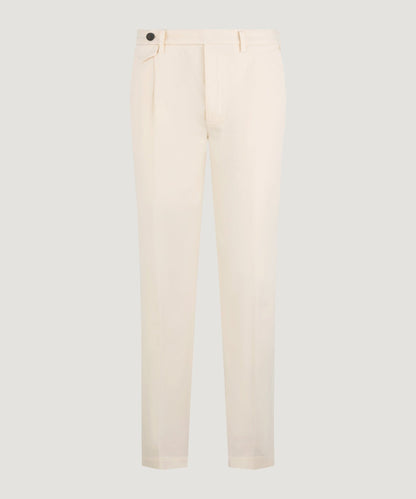 White Sand Sartorial chino katoen off - white visgraat - The Society Shop