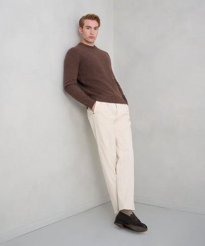 White Sand Sartorial chino katoen off - white visgraat - The Society Shop