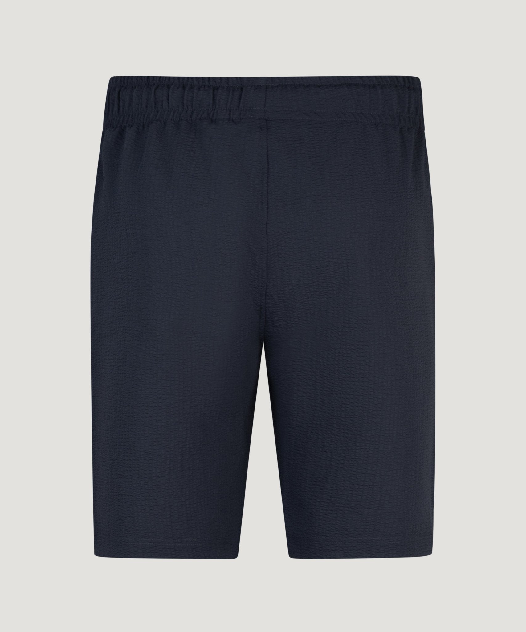 SOCI3TY Limited Fashion Seersucker shorts donkerblauw - THE SOCIETY SHOP