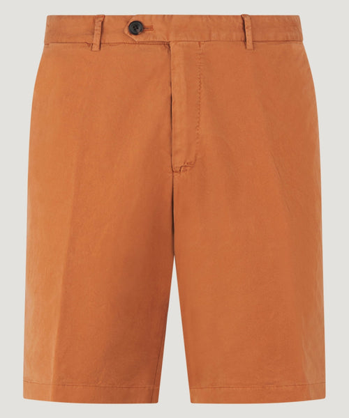 Shorts katoen stretch oranje