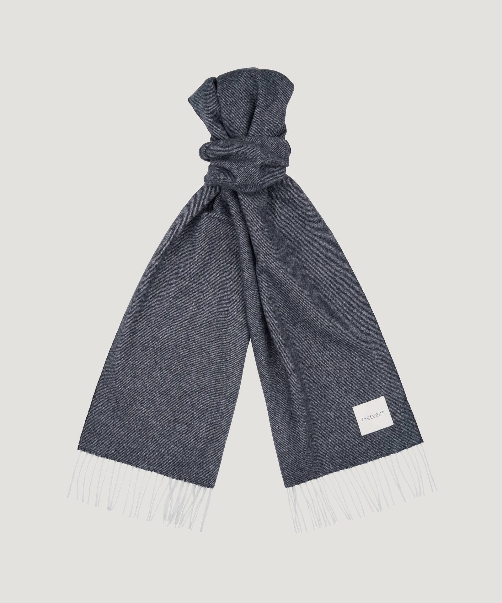 Profuomo Sjaal lamswol donkerblauw - THE SOCIETY SHOP