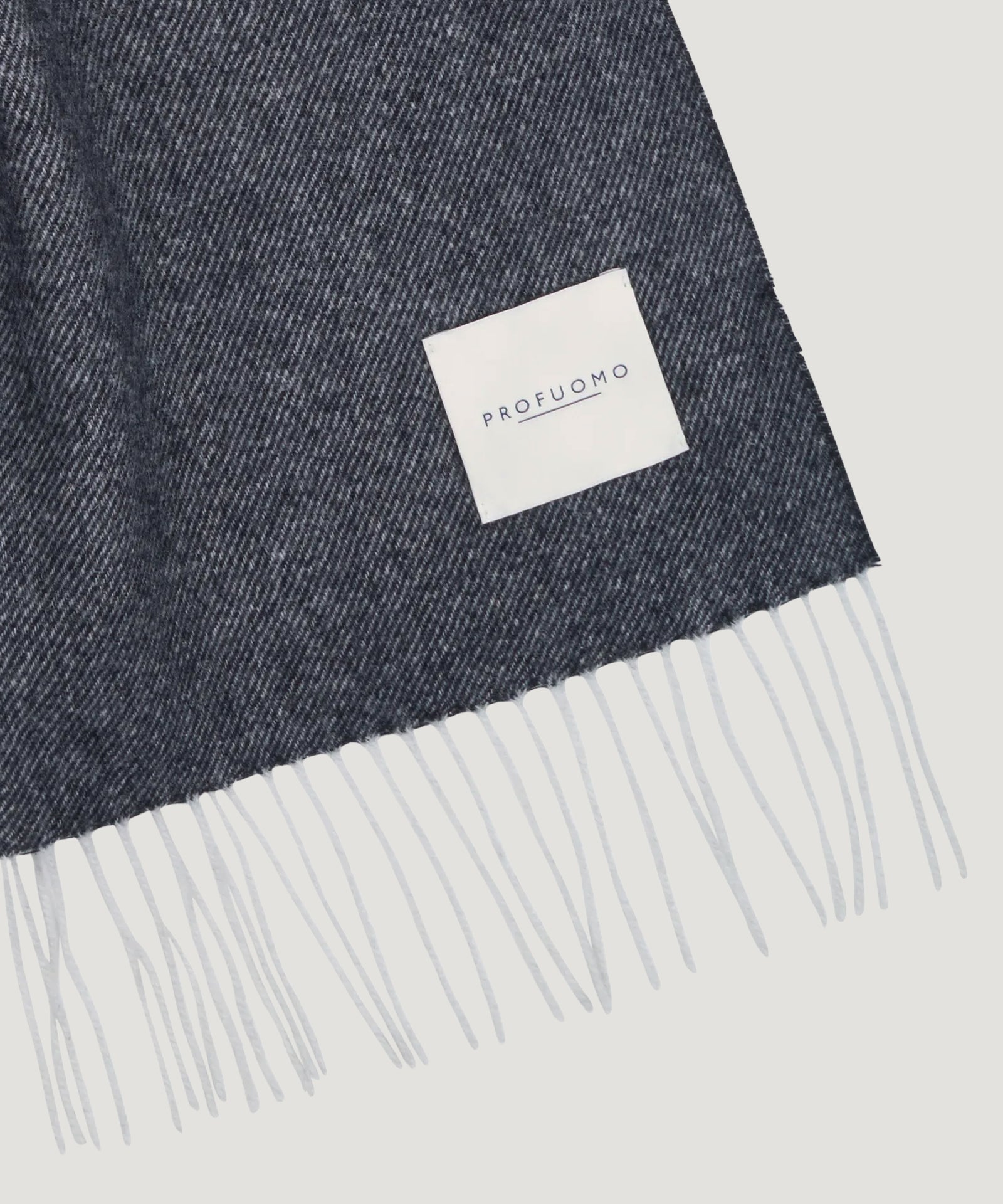 Profuomo Sjaal lamswol donkerblauw - THE SOCIETY SHOP