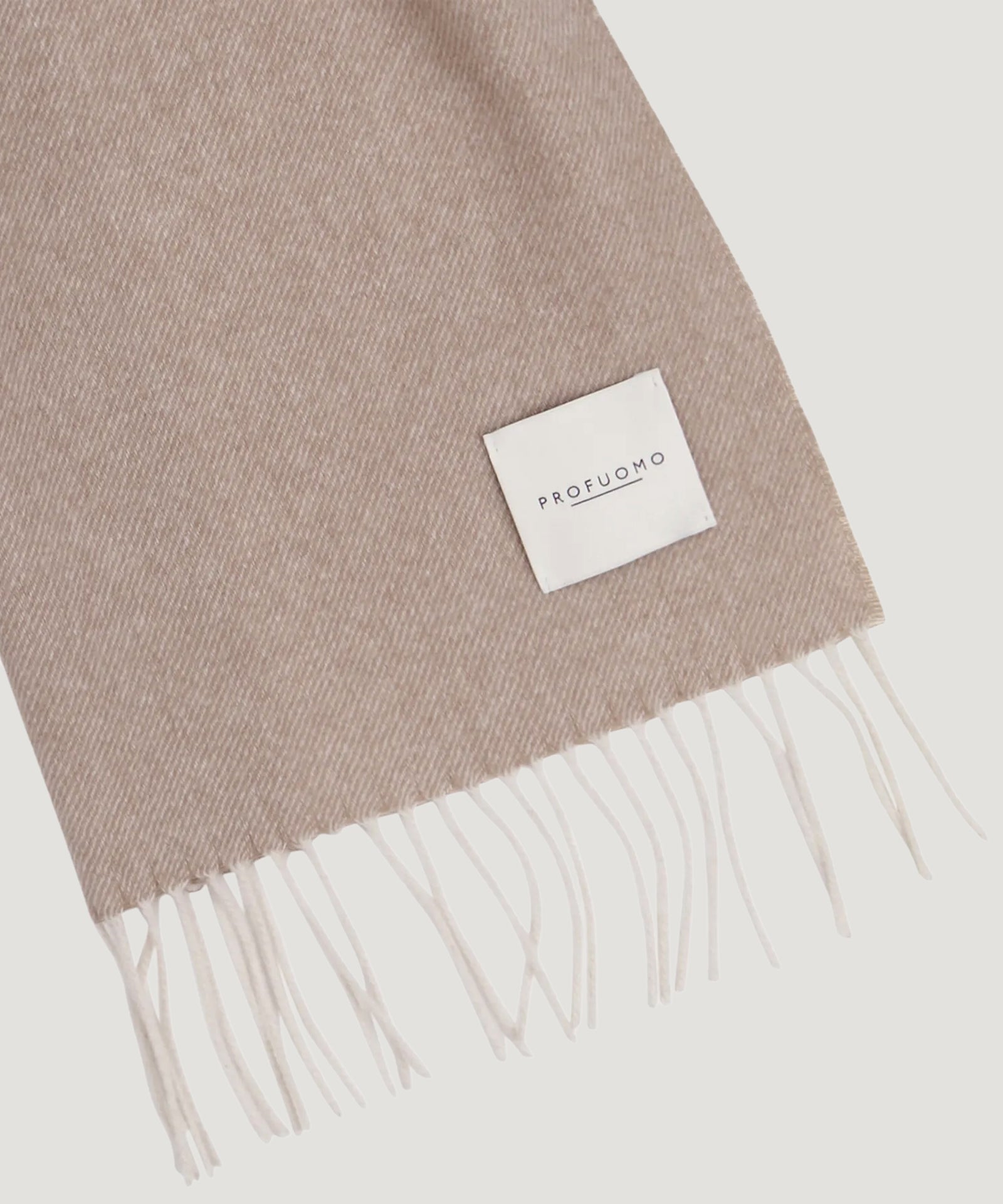 Profuomo Sjaal lamswol taupe - THE SOCIETY SHOP