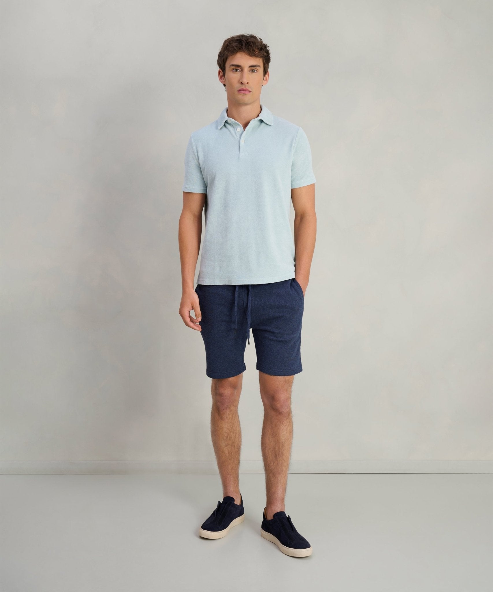 Altea Smith organic terry cotton polo katoen badstof mintgroen - The Society Shop