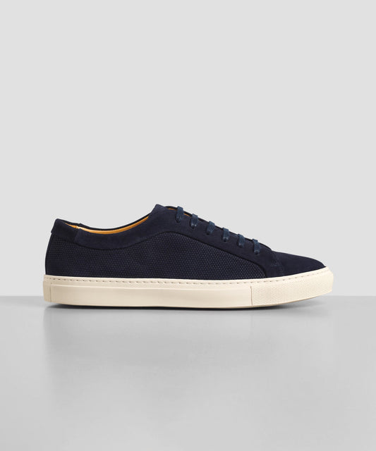 SOCI3TY Sneaker suède blauw - The Society Shop