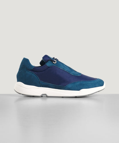 SOCI3TY Sneaker suède blend blauw - The Society Shop