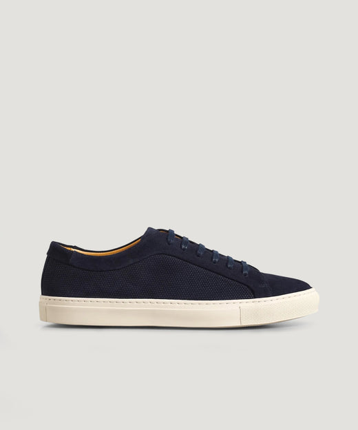 SOCI3TY Sneaker suède donkerblauw - THE SOCIETY SHOP