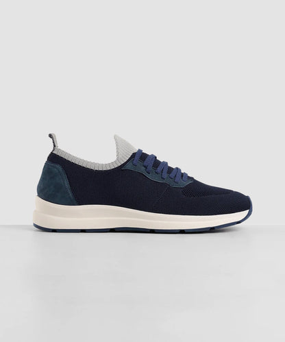 SOCI3TY Sneakers navy katoen - The Society Shop