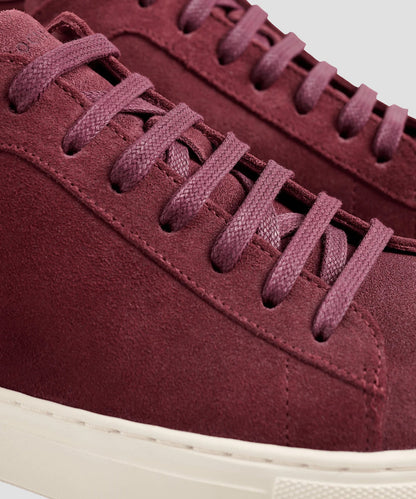 SOCI3TY Sneakers suède donkerrood - The Society Shop