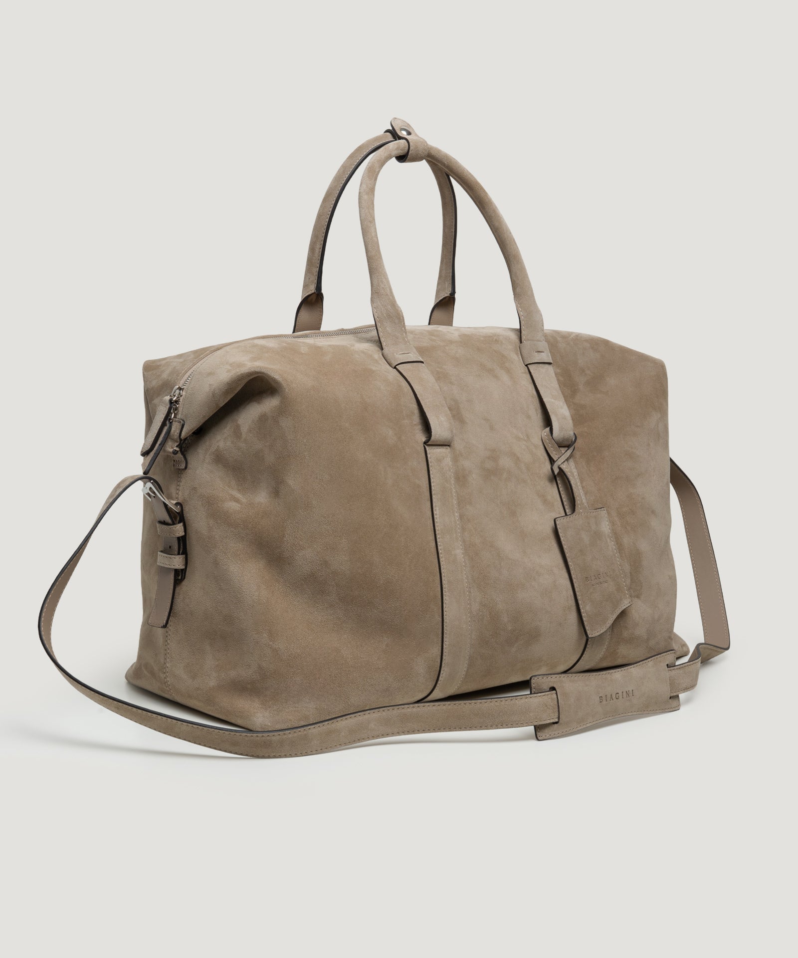 SOCI3TY Limited Fashion Soft weekender bag suède beige - THE SOCIETY SHOP