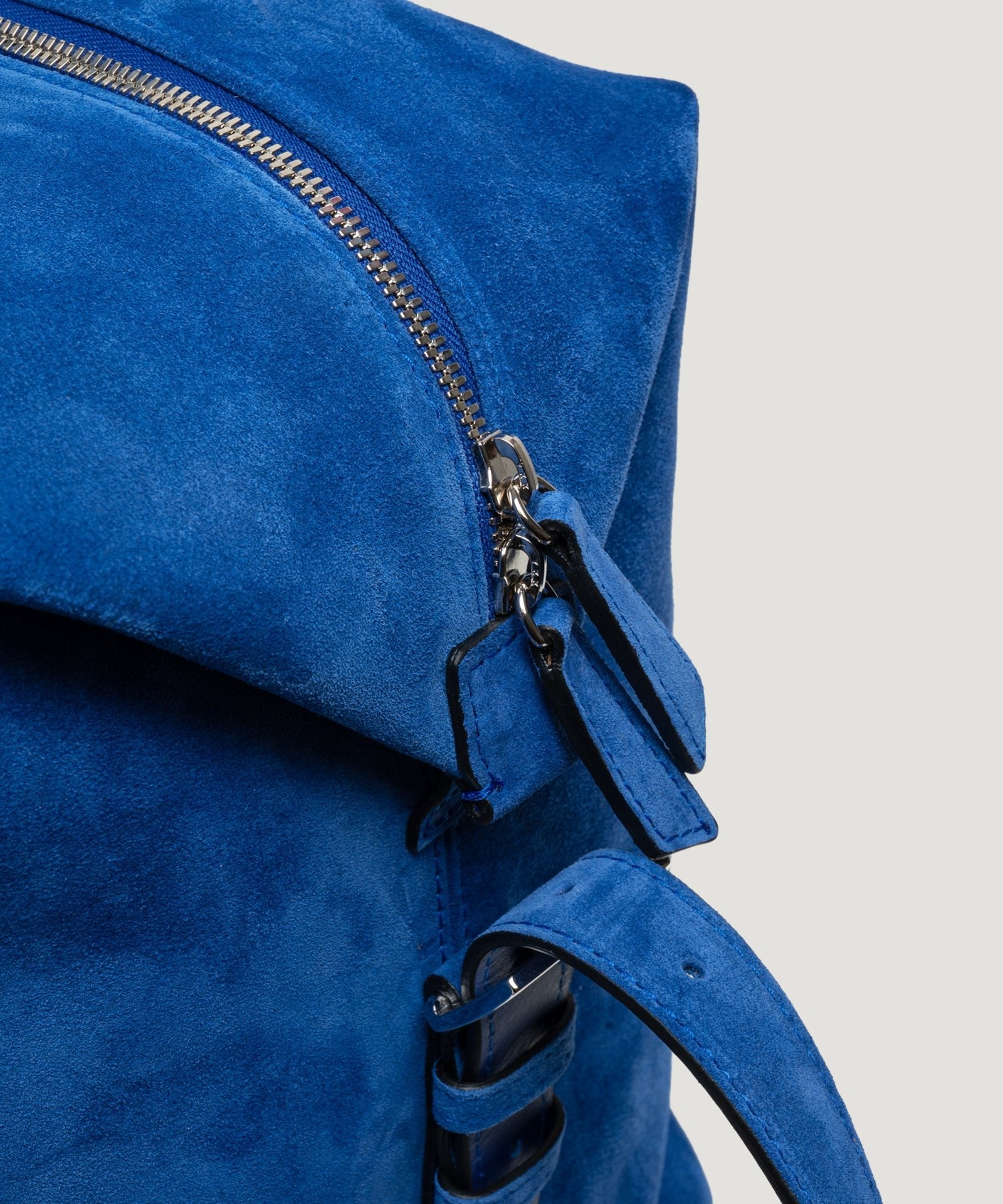 SOCI3TY Limited Fashion Soft weekender bag suède kobaltblauw - THE SOCIETY SHOP