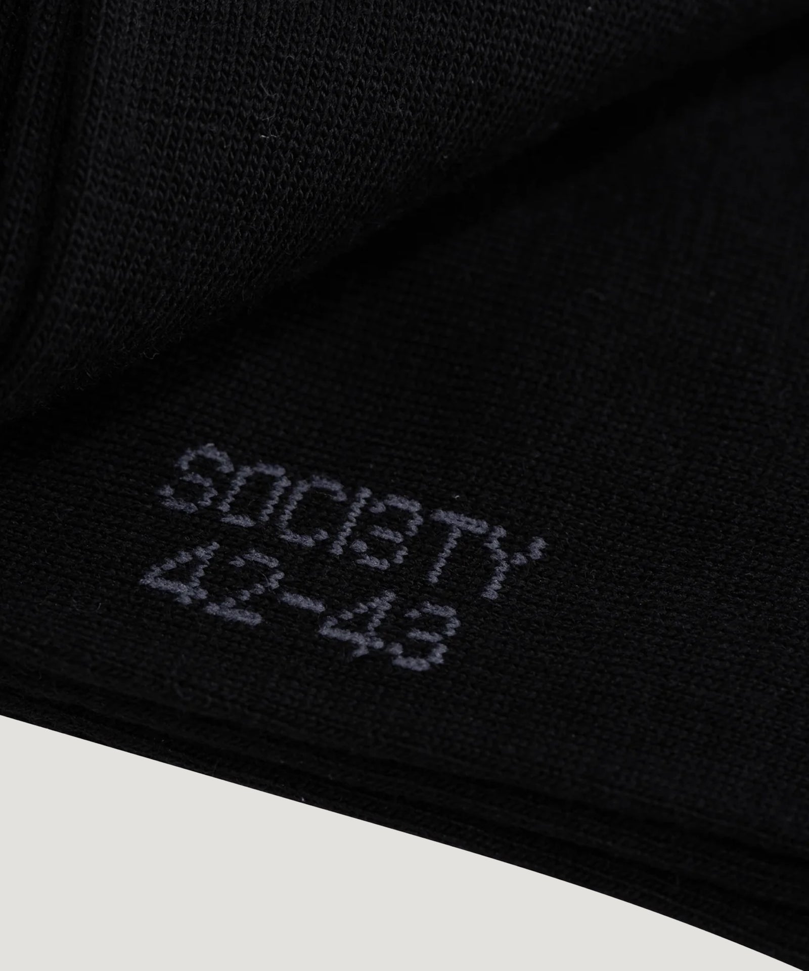 SOCI3TY Sokken 2 - pack merinowol/katoen zwart - THE SOCIETY SHOP
