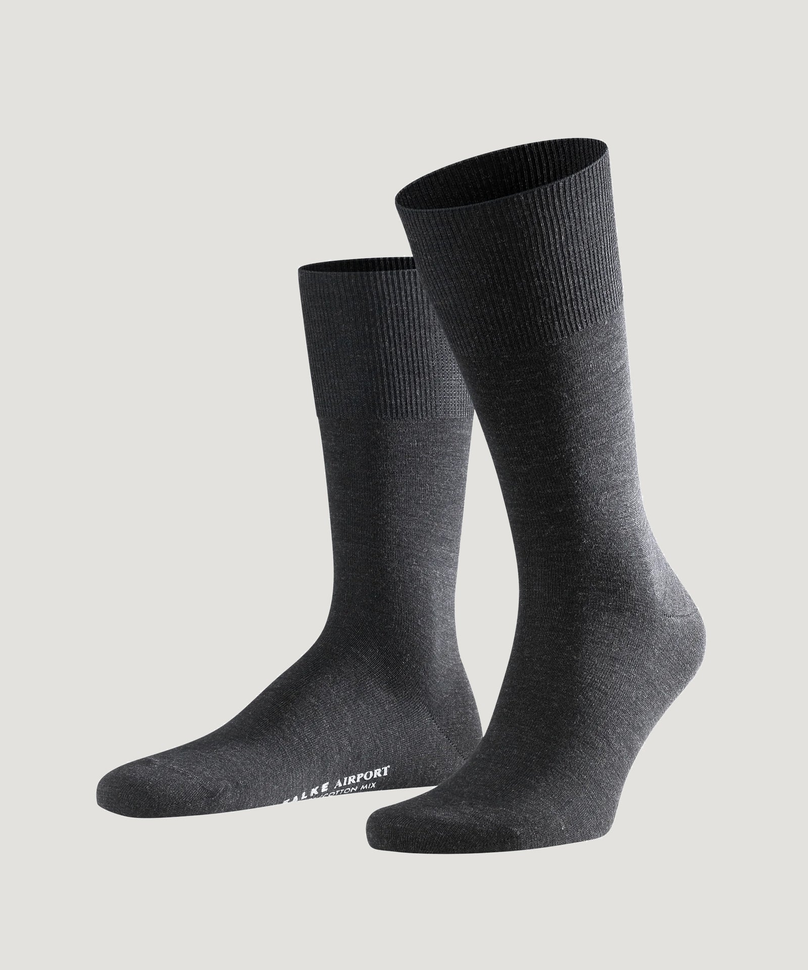 Falke Sokken Airport wol katoen antraciet - The Society Shop