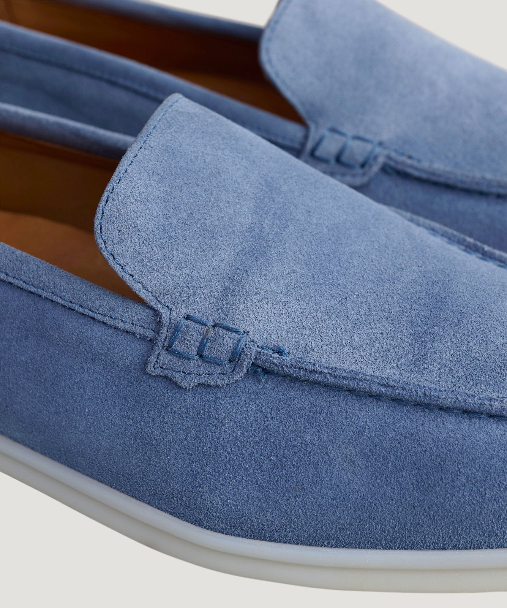 SOCI3TY Summer Loafer suède denimblauw - The Society Shop