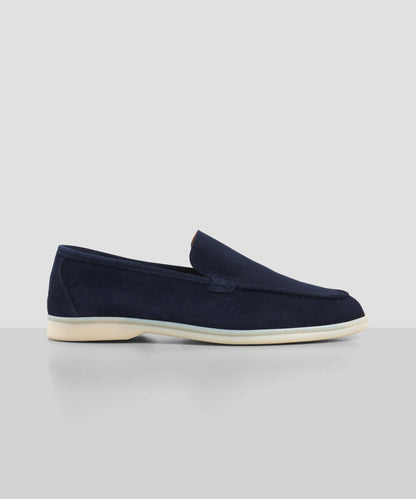 SOCI3TY Summer loafer suède donkerblauw - The Society Shop