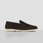 SOCI3TY Summer loafer suède donkerbruin - The Society Shop