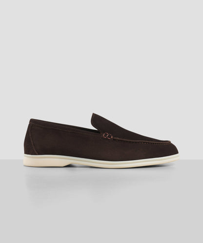 SOCI3TY Summer loafer suède donkerbruin - The Society Shop