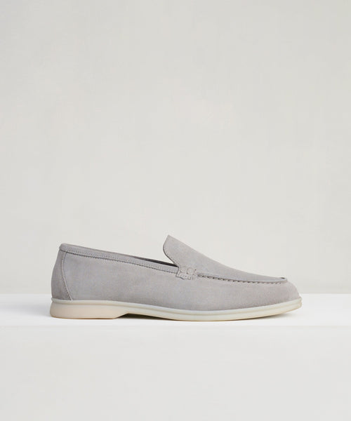 Summer Loafer suède lichtgrijs