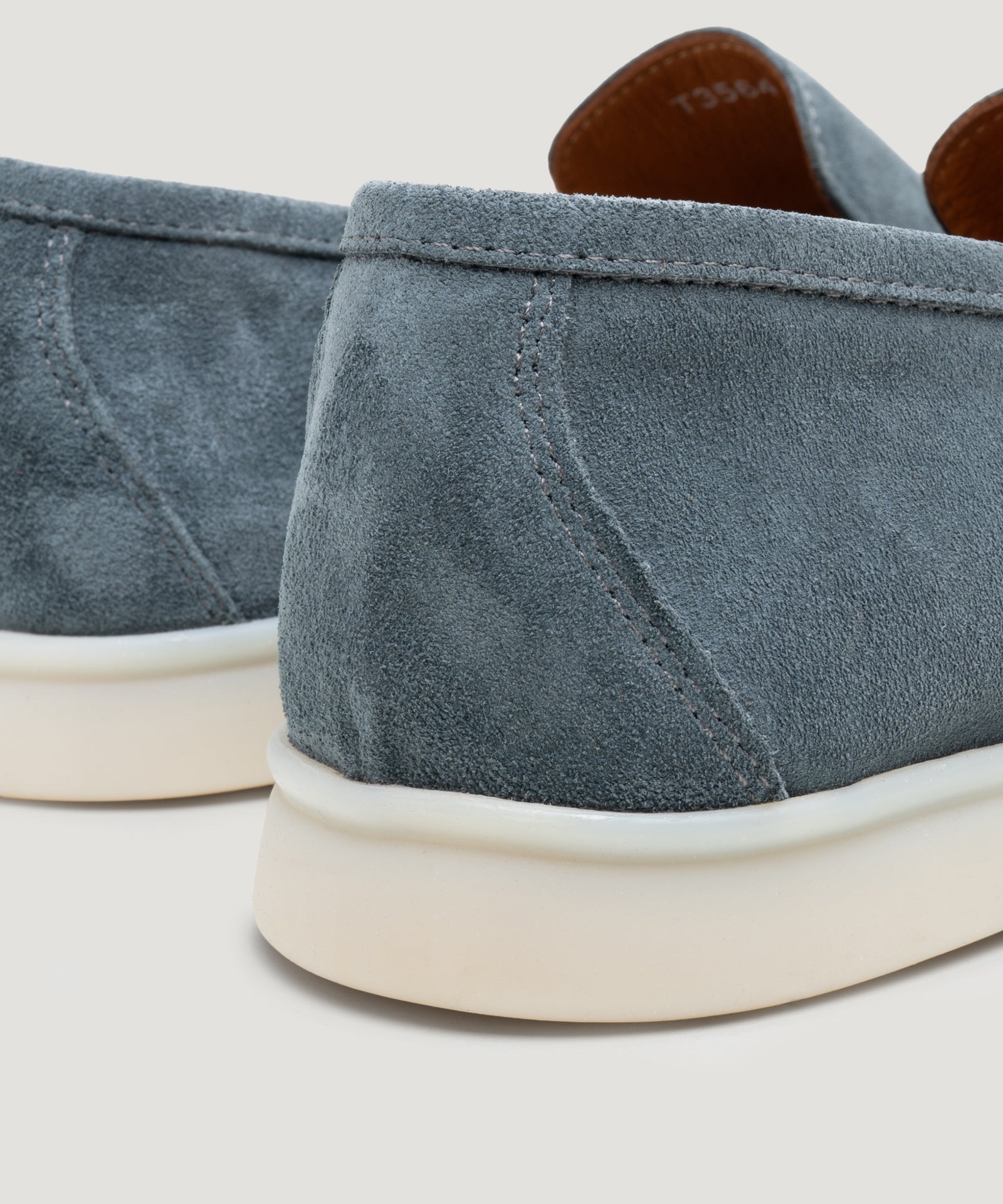 SOCI3TY Limited Fashion Summer Loafer suède staalblauw - THE SOCIETY SHOP