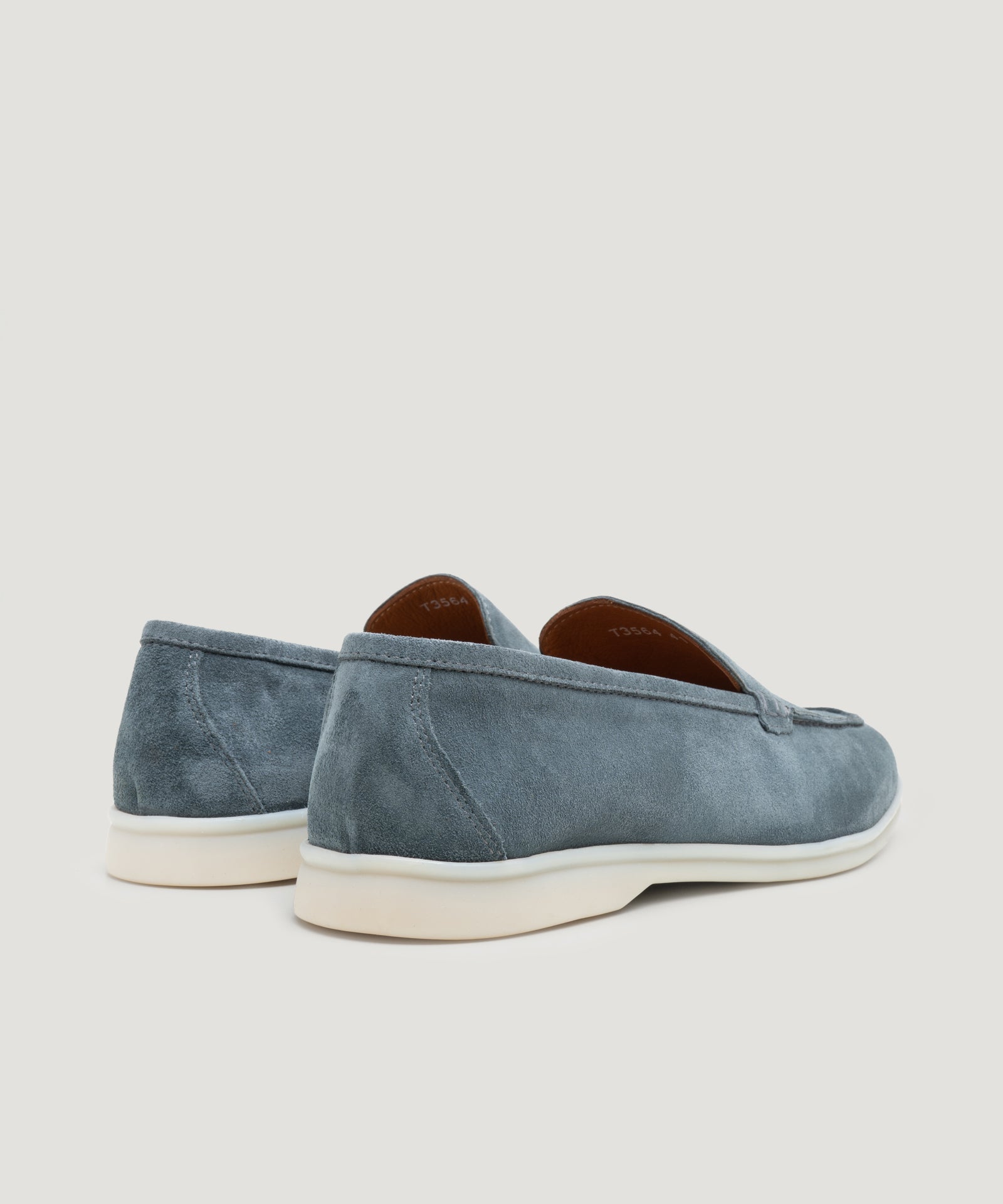 SOCI3TY Limited Fashion Summer Loafer suède staalblauw - THE SOCIETY SHOP