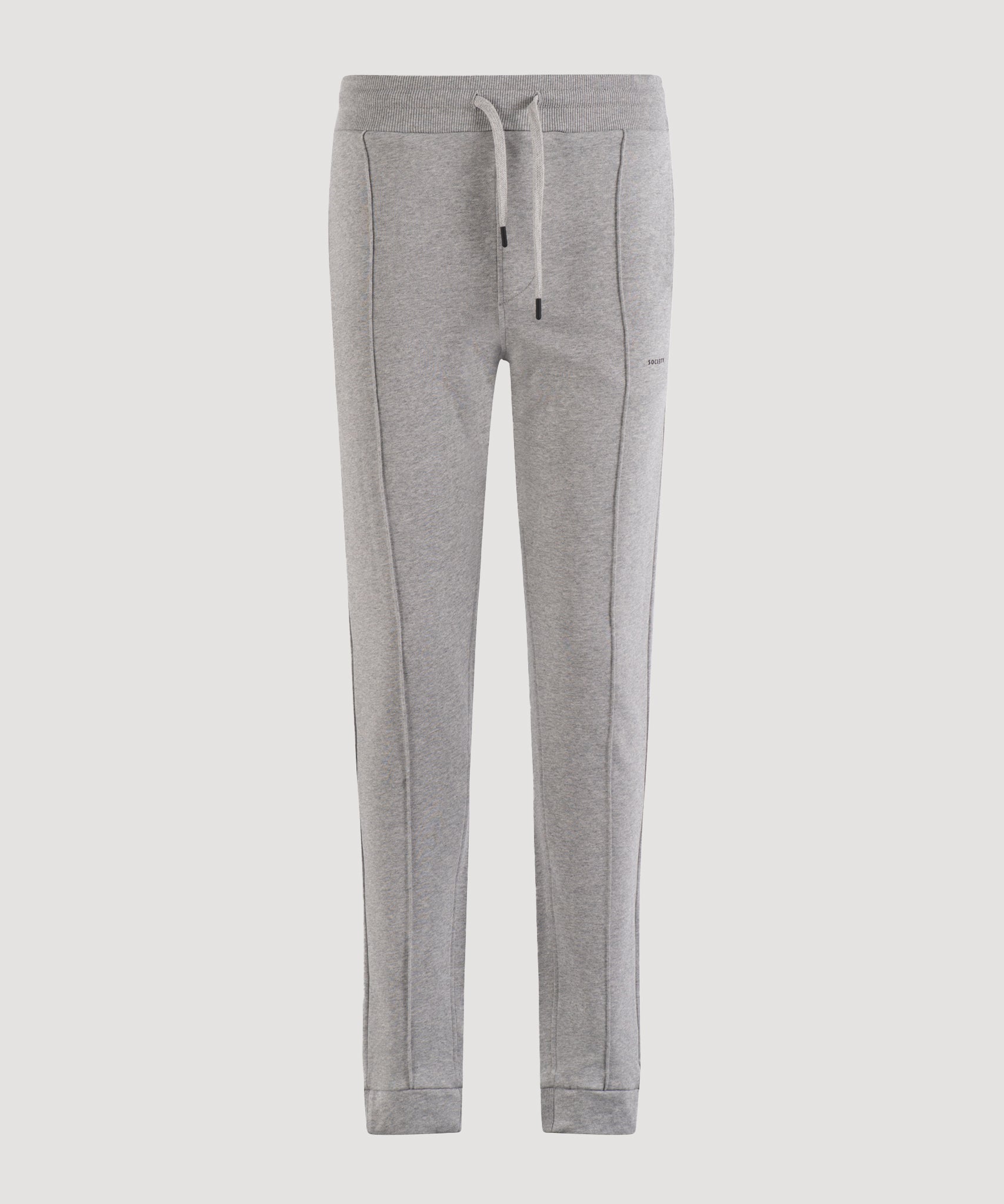 SOCI3TY Sweatpants katoen lichtgrijs - The Society Shop