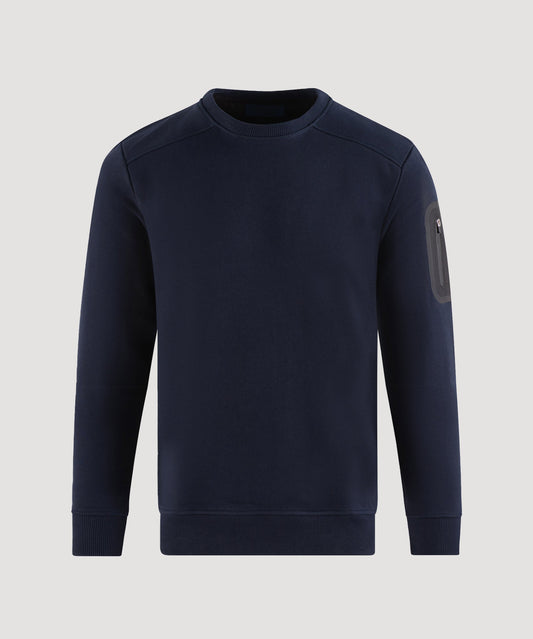 SOCI3TY Sweatshirt crewneck katoen donkerblauw - The Society Shop