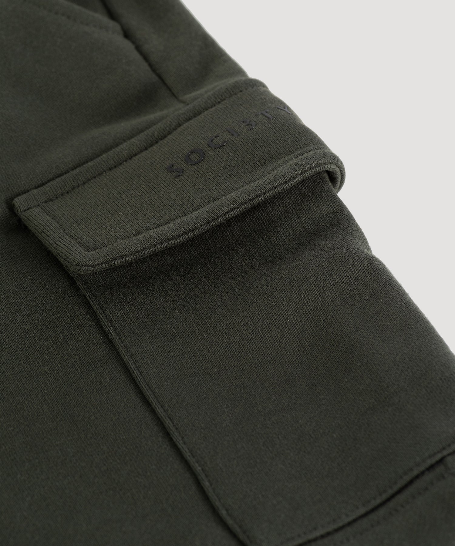 SOCI3TY Sweatshorts katoen donkergroen - The Society Shop