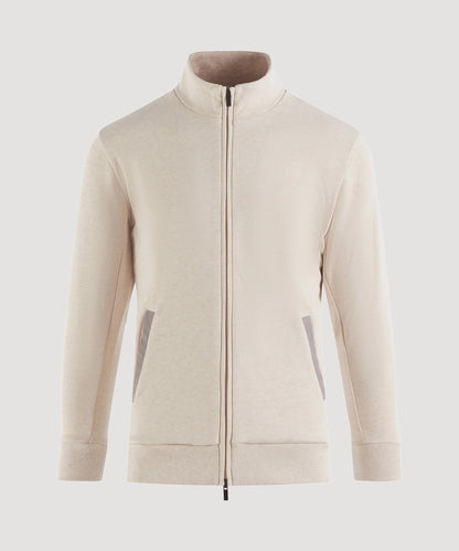 SOCI3TY Sweatvest creme katoen - The Society Shop